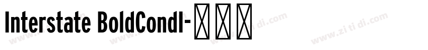 Interstate BoldCondI字体转换